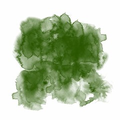 Abstract Watercolor Background Green