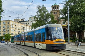 Plakat Tramcar in Sofia, Bulgaria