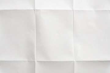 Fototapeta premium White folded and wrinkled paper texture background