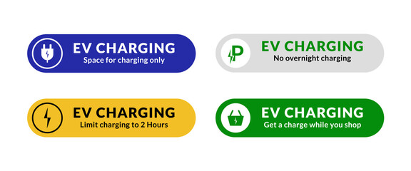 EV charging signboard
