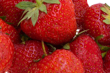 background of strawberries close-up macro