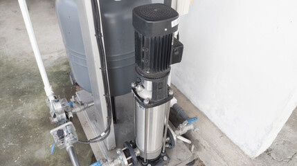 The booster pump from Grundfos brand is a centrifugal pump type and has a pressure tank which is...