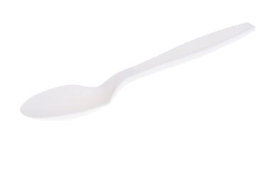 plastic spoon isolated