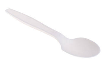 plastic spoon isolated