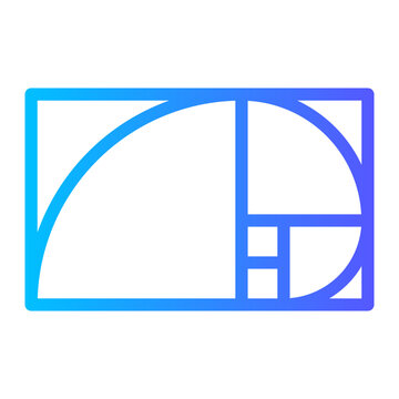 Golden Ratio Gradient Icon