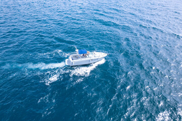 Fototapeta premium Exterior view of boat drone 