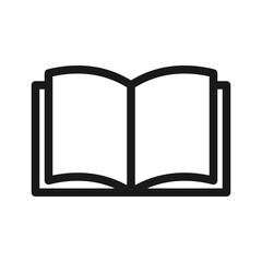 Book icon. Reading line icon, Vector on white background