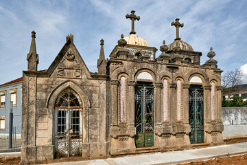 chapel of the cemetery near the church Santa Marinha in Cortegaca, Ovar district, Portugal
