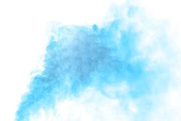 blue dust powder explosion.	