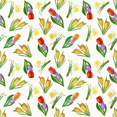 Pattern with flowers