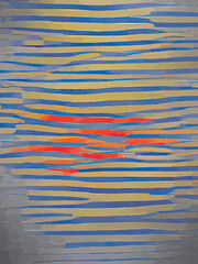 abstract painting in red blue yellow