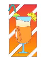 glass of cocktail