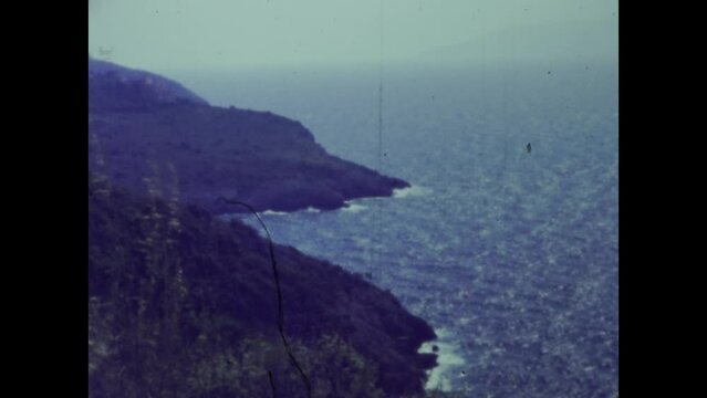 Italy 1966, Capri sea landscape