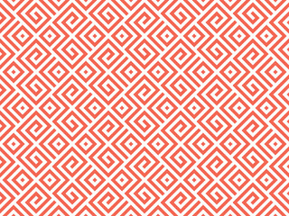 Abstract geometric pattern. A seamless vector background. White and pink ornament. Graphic modern pattern. Simple lattice graphic design