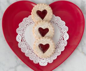 heart shaped cookies