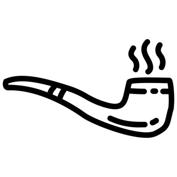 recommend clip art: handdrawn smoking pipe icon