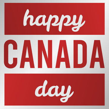 simple poster to celebrate canada day on july 1