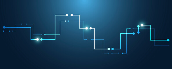  linee, squadrate, circuito, energia, collegamenti