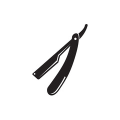 Shaver knife razor icon logo design
