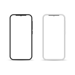 Mobile phone on a white background. Vector illustration.