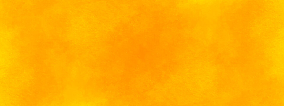 Yellow or orange abstract background, hand drawn watercolor shades orange or yellow background with grunge texture for creative design.