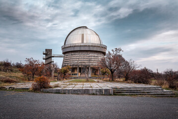 Professional Astronomical Observatory Telescope. Armenia, Byurakan