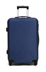 Travel suitcase isolated on white