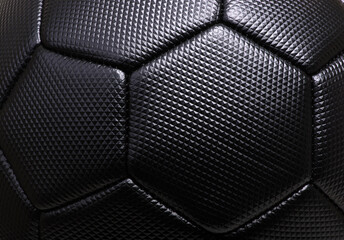 Black soccer ball texture background - 512624218