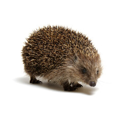 Hedgehog  isolated on white