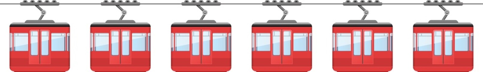 Cableway funicular clipart design illustration