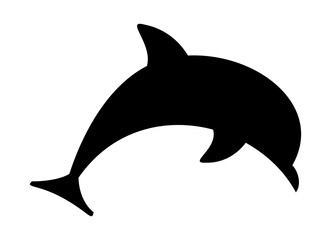 dolphin fish jumping silhouette