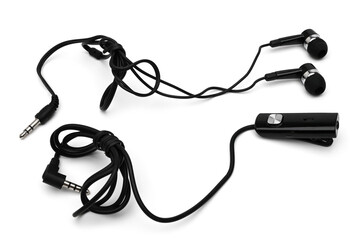 Fototapeta premium Earphones for mobile phone