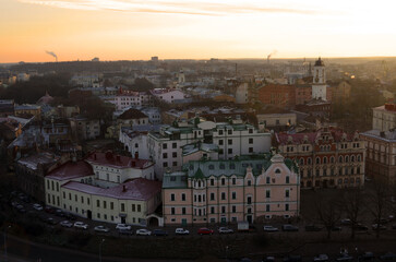 Fototapeta na wymiar view of the ancient city of Vyborg