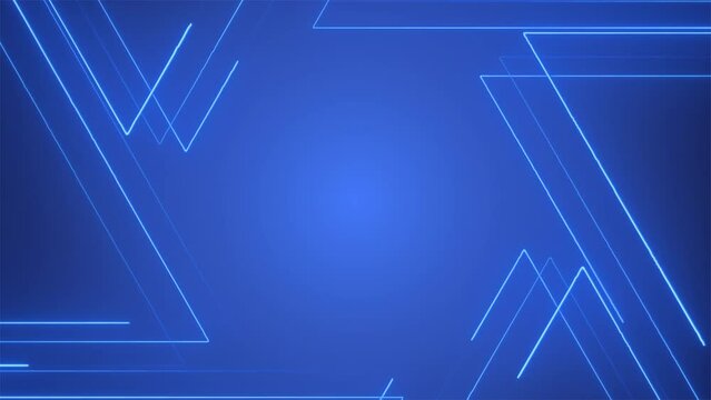 Abstract Neon Blue Speed Lines Motion Background. Seamless Loop. Video Animation. Ultra HD 4K