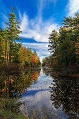 Autumn in New England with Reflections