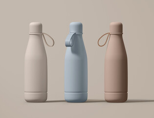 Sport Bottle Mockup. 3D illustration
