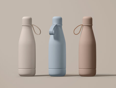 Sport Bottle Mockup. 3D Illustration