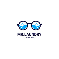 logo for laundry business vector stock
