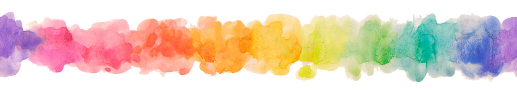 Abstract artistic watercolor splash background. Seamless rainbow
