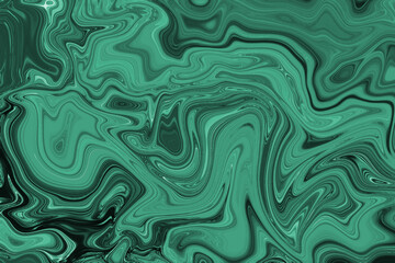 Abstract fluid art background turquois, green color. Liquid marble. Acrylic painting on canvas with gradient. Copy space for text, design art work. Painting high resolution texture, backdrop