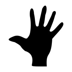 Obraz premium hand in black