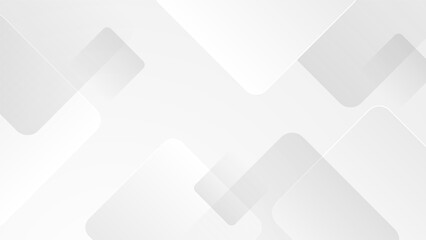 Obraz premium Abstract white background. Minimal geometric white light background abstract design.