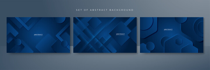 Modern dark blue abstract background