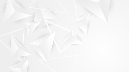 Abstract white background with grey hi-tech polygonal business corporate concept