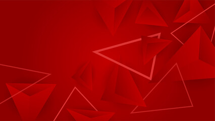 Abstract lines pattern technology on red gradients background
