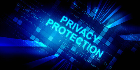 2d illustration privacy protection concept


