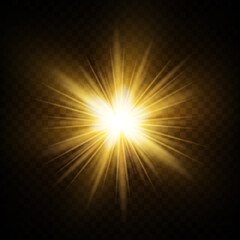 Light star gold png. Light sun gold png. Light flash gold png. vector illustrator. summer season beach