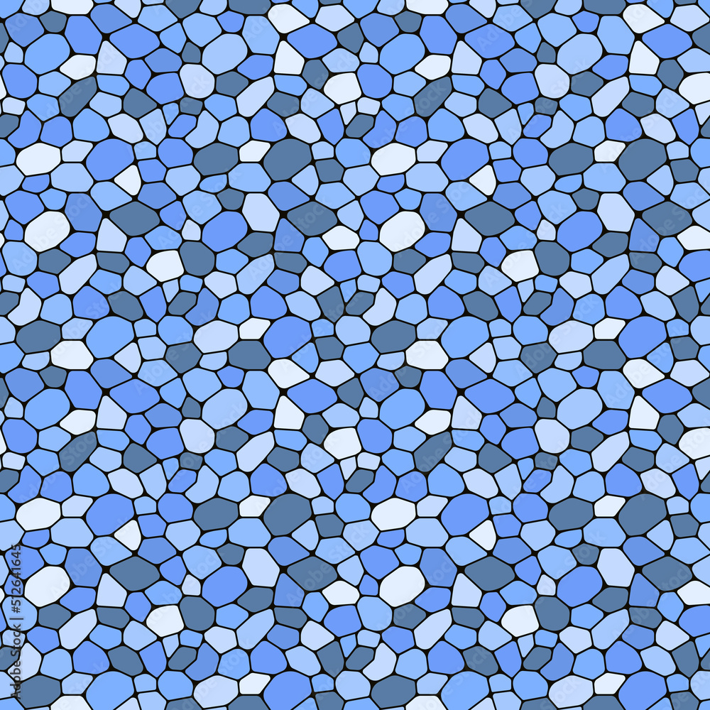 Poster geometric seamless pattern. cobblestones vector repeated background. grey shapes abstract endless te