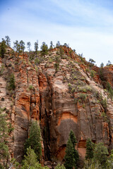 Zion National Park.  Red Rocks.