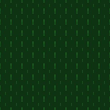 Colorful mark quatation seamless. Exlamation mark seamless pattern, isolated on white background. Vector illustration, easy to edit.